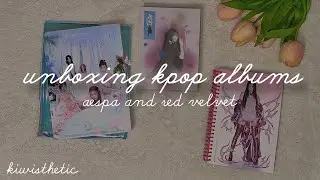 kpop albums unboxing ✨☁️ : aespa, red velvet