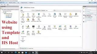 How to create website from template and host in IIS | Visual Studio | Tamil