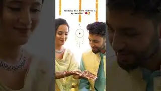 Finding his name hidden in my mehendi  ♥️🥰