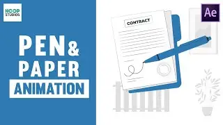 Pen and Paper Animation | After Effects Tutorial | How to use CC Page Turn Effect in After Effects