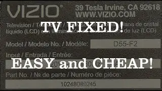 Vizio d55-f2 TV won't turn on #easy #fast