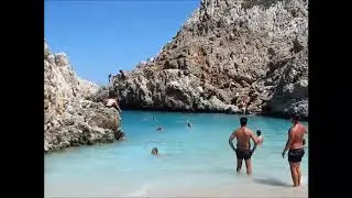Бухта Дьявола. Крит. Пляж Шайтан Лиманья (Σείταν Λιμάνια, Sheitan Limania beach).