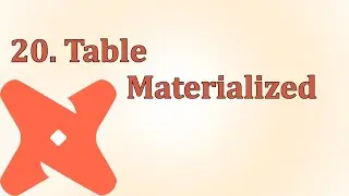 20. Table Materialized | DBT | Tamil