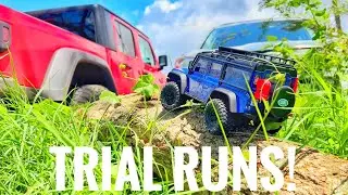 Scale Offroading action! Testing the Race Truck and TRX4M