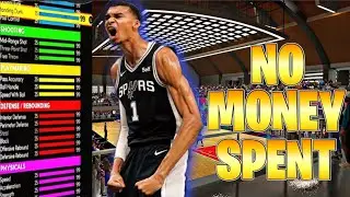 VICTOR WEMBANYAMA BUILD NBA 2K24 NO MONEY SPENT (EP. 1: THE BUILD)