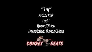 Try - P!nk - Drum Score / Drum Sheet Music