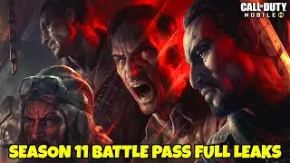 SEASON 11 BATTLE PASS CHARACTERS CODM | SEASON 11 CONFIRMED EMOTES WEAPONS CODM LEAKS