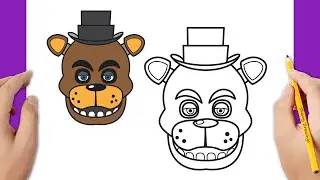 How to draw Freddy Fazbear easy (Five Nights at Freddy's)