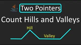 LeetCode - 2210. Count Hills and Valleys in an Array | Two Pointers Technique | Java