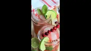BEST Cocktail!! Cranbery Mojito Cocktail Recipe #Shorts