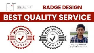 Badge Design Icon for Best Quality Service