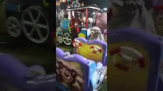 Alma naik kereta odong odong 😄