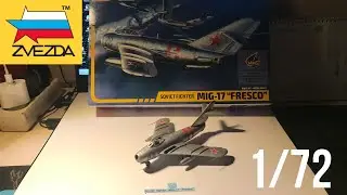Сборка военный Миг-17 zvezda 1/72