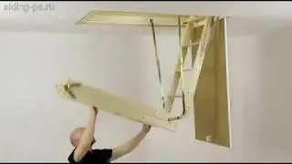 Монтаж мансардной лестницы VELTA Эконом
