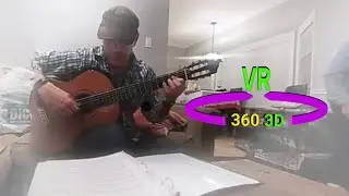 Vuze+ 360 3D:Classical Guitarist (Christmas)