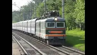 Сплотка ЧС2 с поездом 