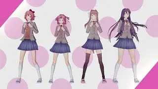 【MMD||Original motion】⌈ddlc⌋ A little bit of Monika