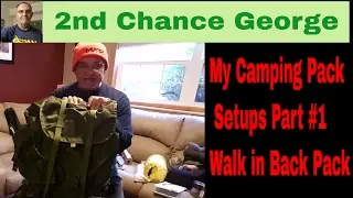 VLOG46 My Camping pack setups 1- Walk-in Pack