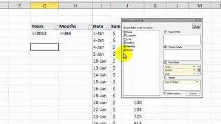 How to Create a Roll up by Month Filter in an Excel Pivot Table