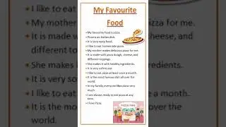 Essay on My Favourite Food-Pizza 