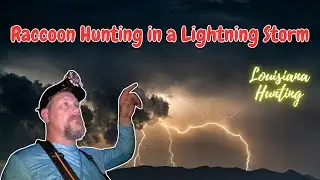 Raccoon Hunting in a Lightning Storm! #louisianahunting #dog #hunting