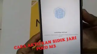 Cara mengaktifkan sidik jari Poco M3