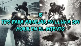 TIPS PARA MANEJAR UNA MOTOCICLETA MIENTRAS LLUEVE