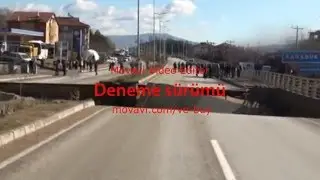 Karabük 100.Yıl da Sel Felaketi Karayolu Çöktü I 2016
