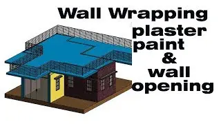 Revit Architecture  wall wrapping,paint and wall opening
