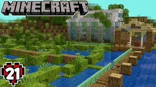 Building a Sanctuary for my Axolotls! | Minecraft Hardcore Cottagecore #21