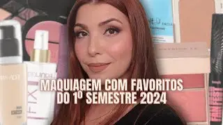 MAQUIAGEM COM FAVORITOS DO 1º SEMESTRE DE 2024