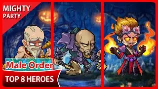 Mighty Party - Top 8 Order Male Heroes Nov 2021 - Best Males Desk.
