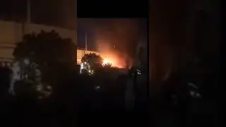 Шведское посольство подожгли в Багдаде. Видео взято с Telegram-канала https://t.me/bloodysx