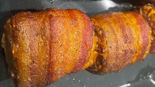 Bacon Wrapped Corn and Beer Butt Chicken