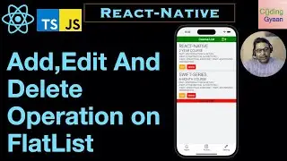How apply Add/Edit/Delete functionality in flat list react-native ?