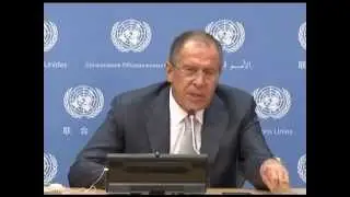 пресс-конференция С.Лаврова на 69-й сессии Генассамблеи ООН 26.09.2014