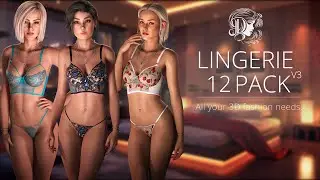 CC3\CC4-iClone7\iClone8 - Lingerie V3 - 12 Pack