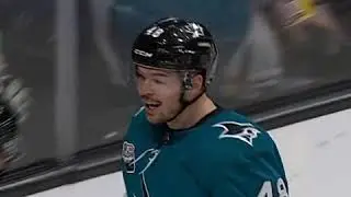 Hertl Between the legs deke and snipe goal against the ducks
