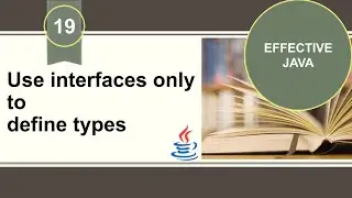 [Effective Java] [Item 19] Use interfaces only to define types