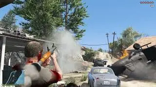 GTA 5 - Blaine County CIA Shootout + Ten Star Escape [R.D.E. 4.0.3]