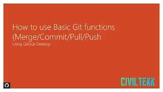 How to use Basic Git functions through GitHub Desktop | Git