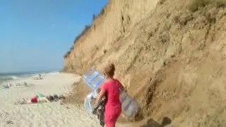 Место для отдыха с палатками у моря недалеко от с. Николаевка и Лебедевка