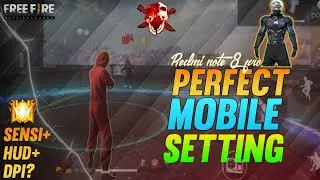 Best Mobile Settings (Hud+Sensitivity+DPI) Redmi note 8 pro 🎮 || Freefire Auto Headshot 🔥
