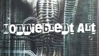 My H.R. Giger Art Project (Part 2)Airbrushing   Giger's VI Torso