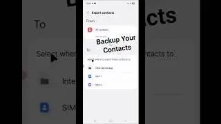 How to backup contacts on samsung mobile | Contact ka backup kaise le | Contacts backup
