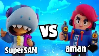 1vs1 with aman🖤 - Team Lenoo | Brawl Stars