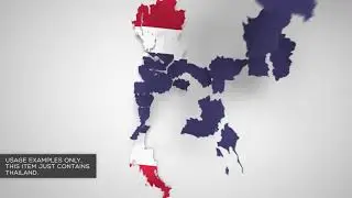 Thailand Map Kit | After Effects | After Effects project