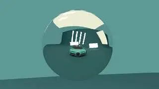 машина зеркало (старая blender 3d анимация) 4к
