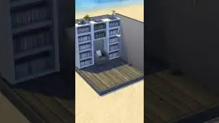 Book Nook Sims 4 Stop Motion Speed Build #shorts