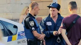 СБЕЖАЛ ОТ ПОЛИЦИИ! ПРИТВОРИЛСЯ ЗАКЛЮЧЕННЫМ ПРАНК ЗЭК